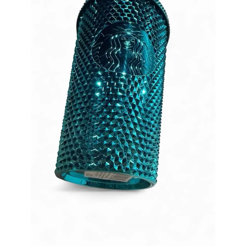 *AUTHENTIC* Starbucks Summer 2023 Blue Splash Chrome Studded Grande 16oz Tumbler